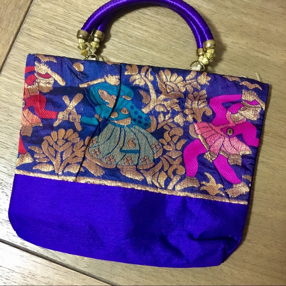 Embroidered handbag from India